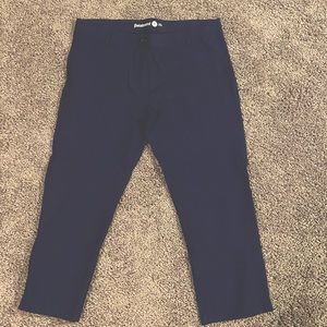 Betabrand dress yoga pants skinny Crops xl Navy